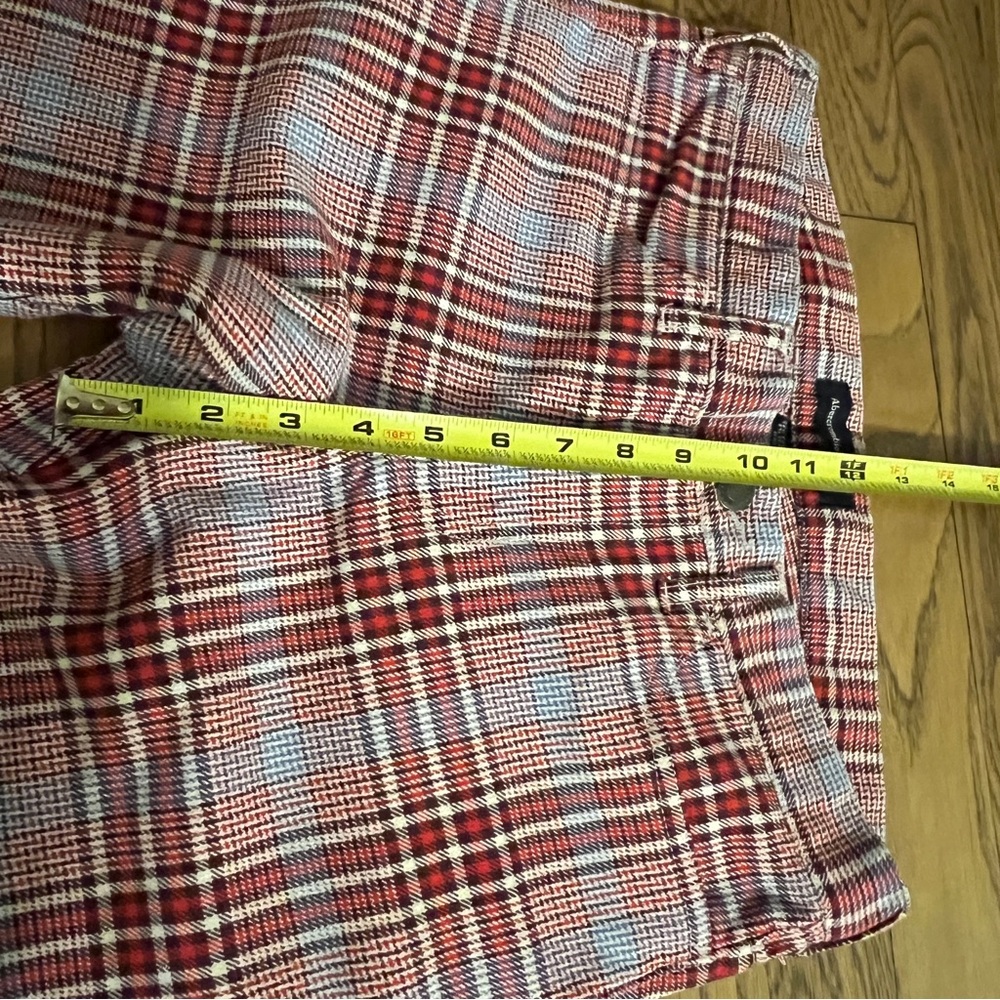 A&F Y2K Plaid Red Women's Pants - Picture 12 of 12
